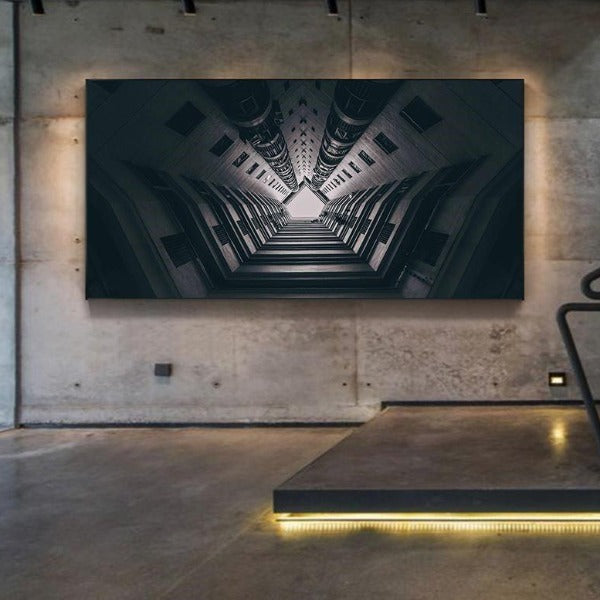 Tableau Industriel Couloir Vertical Déco Indus