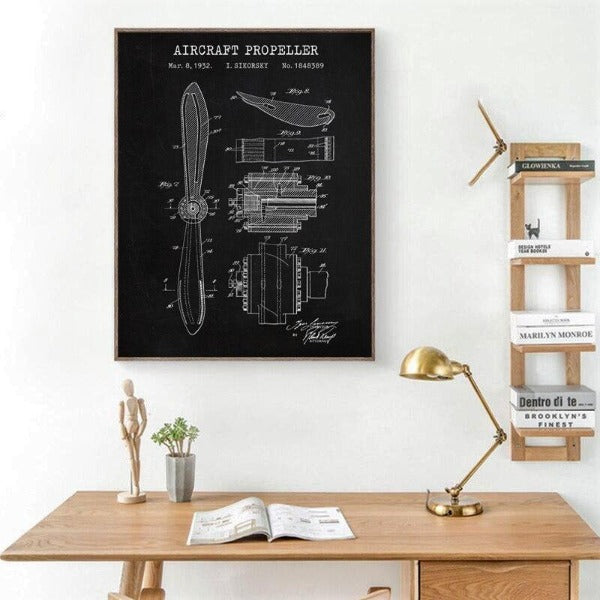 Tableau Industriel Dessin Technique Déco Indus