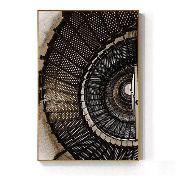 Tableau industriel triptyque moderne