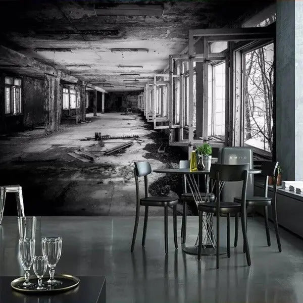 Tapisserie Industrielle Noire Déco Indus