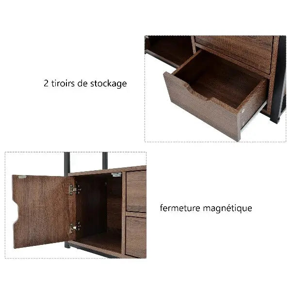 Étagère Industrielle Armoire De Salle De Bain Déco Indus