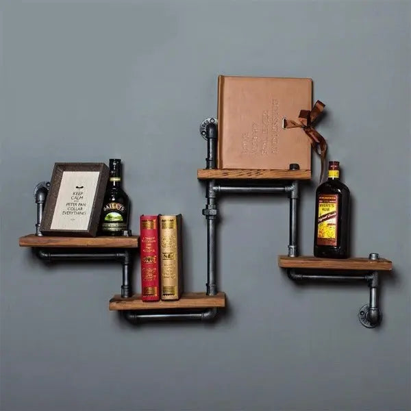 Étagère Murale Industrielle Ancienne Déco Indus