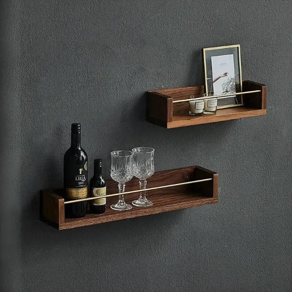 Étagère Murale Industrielle En Bois Déco Indus