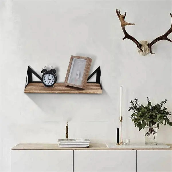 Étagère Murale Industrielle En Pin Déco Indus