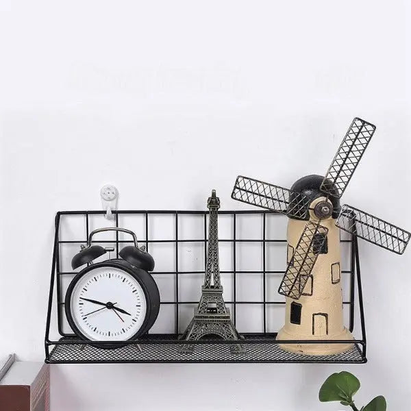 Étagère Murale Industrielle Grillage Déco Indus
