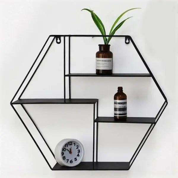 Étagère Murale Industrielle Octogonale Déco Indus