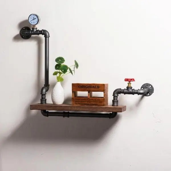 Étagère Murale Industrielle Tuyau Déco Indus