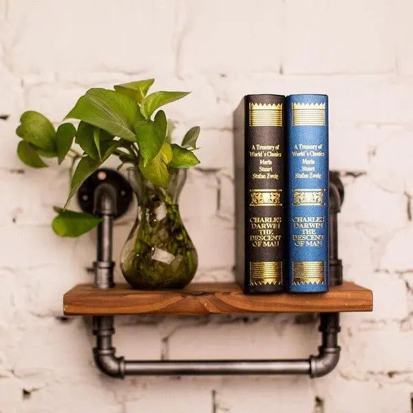 Étagère Murale Industrielle Bois Et Fer Déco Indus