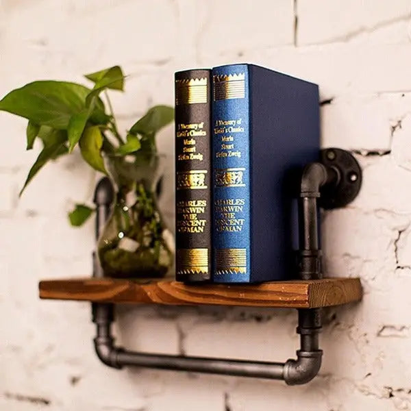 Étagère Murale Industrielle Bois Et Fer Déco Indus