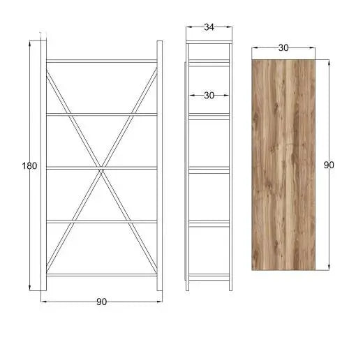 Étagère Industrielle De Rangement Déco Indus