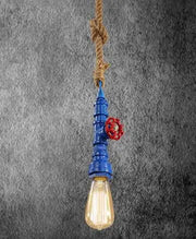 Suspension Industrielle Corde Couleur
