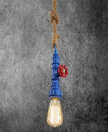 Suspension Industrielle Corde Couleur