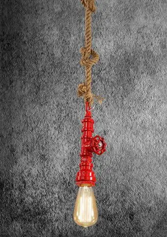 Suspension Industrielle Corde Couleur