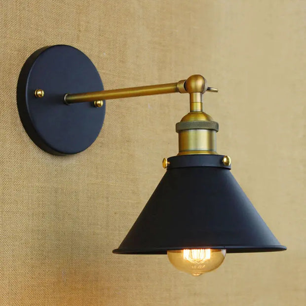 Applique Murale Industrielle Abat-Jour