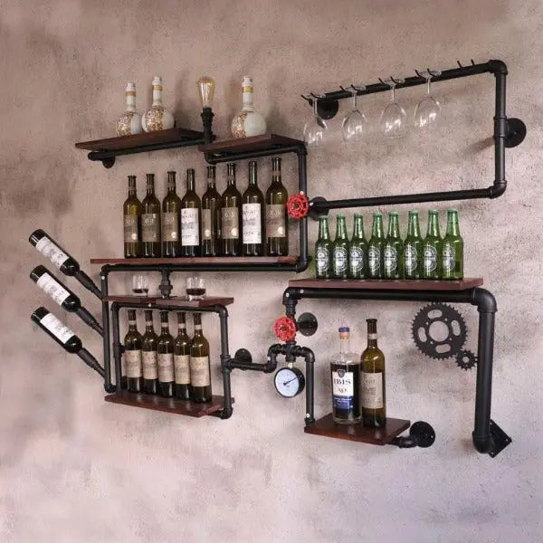 Étagère Murale Industrielle De Bar