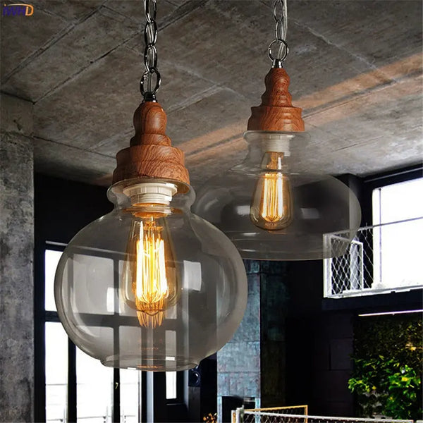 Ampoule Loft en bois Déco Indus (vue 4)