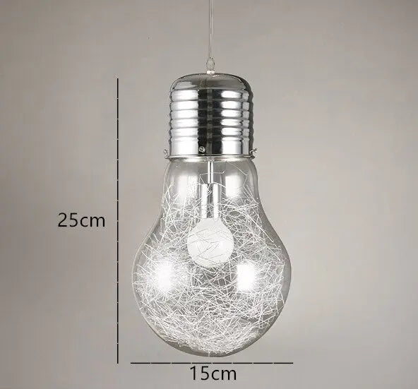Suspension Industrielle Ampoule Déco Indus (vue 4)