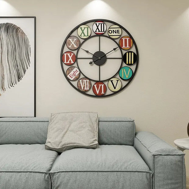 Horloge Industrielle Décor