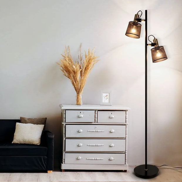Lampe Industrielle Sur Pied Retro
