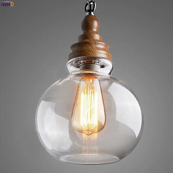 Ampoule Loft en bois Déco Indus (vue 5)