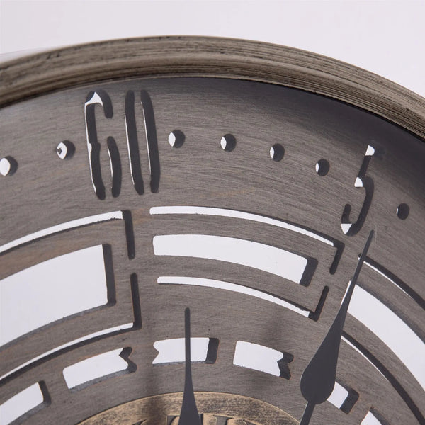 Horloge Industrielle Dentée Déco Indus (vue 5)