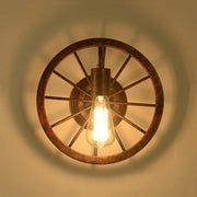 Applique Murale Industrielle Roue
