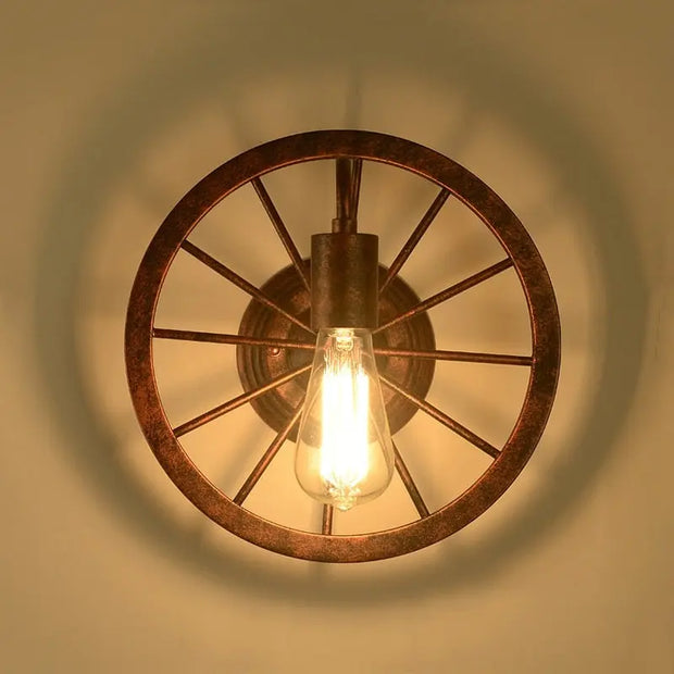 Applique Murale Industrielle Roue