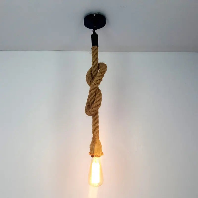 Suspension Industrielle Corde Déco Indus