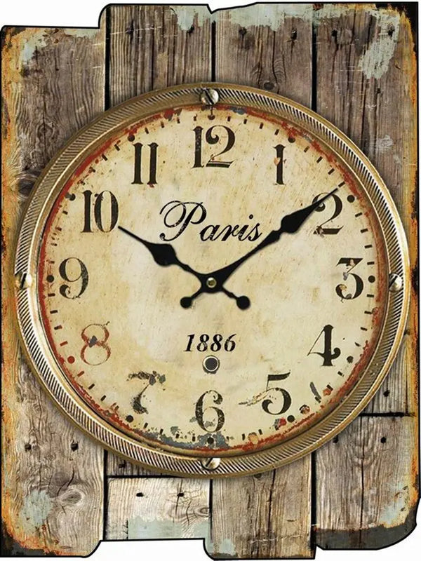 Horloge Industrielle Antiquité Paris Déco Indus (vue 7)