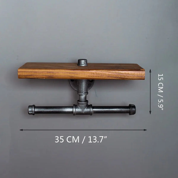 Étagère Murale Industrielle Double Déco Indus (vue 5)