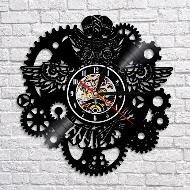 Horloge Industrielle Chouette