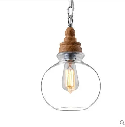 Ampoule Loft en bois Déco Indus (vue 1)