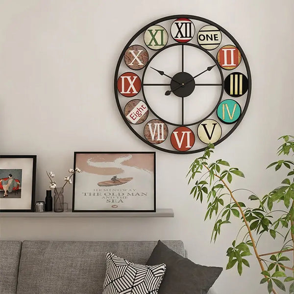 Horloge Industrielle Décor Déco Indus (vue 2)