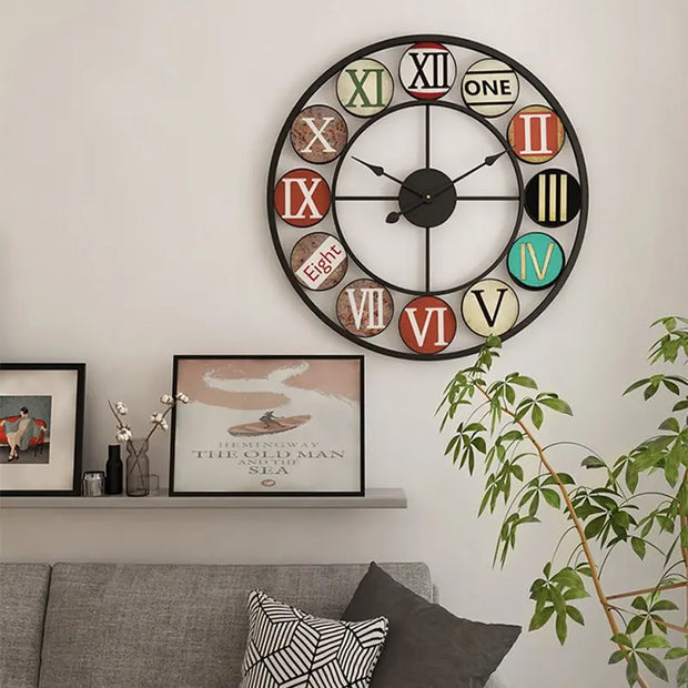 Horloge Industrielle Décor