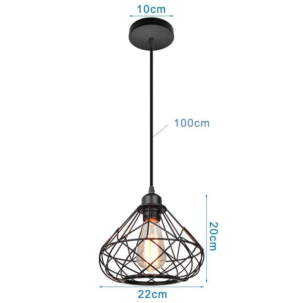 Suspension Industrielle Salon