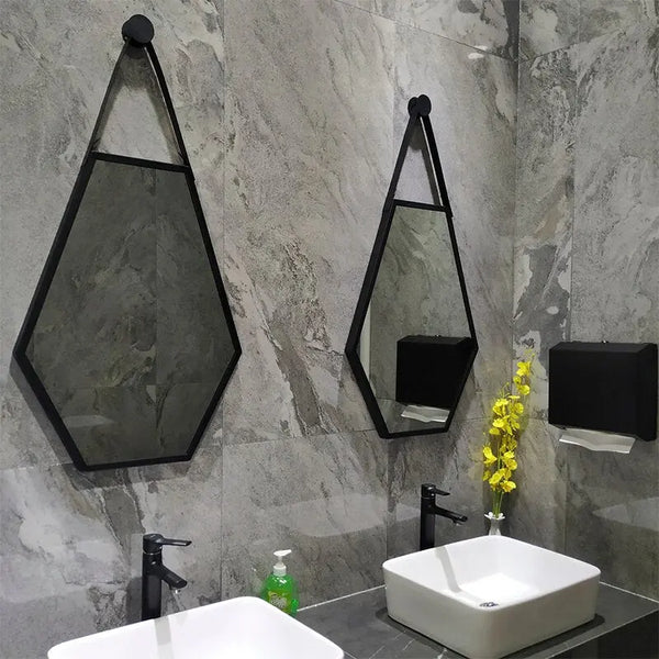 Miroir Industriel Hexagone Déco Indus (vue 3)