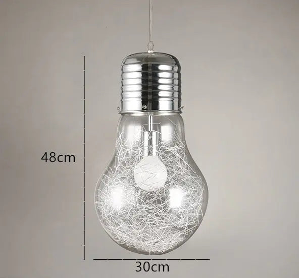 Suspension Industrielle Ampoule Déco Indus (vue 6)