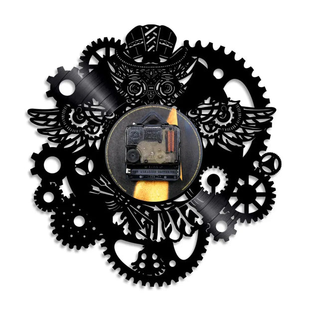 Horloge Industrielle Chouette