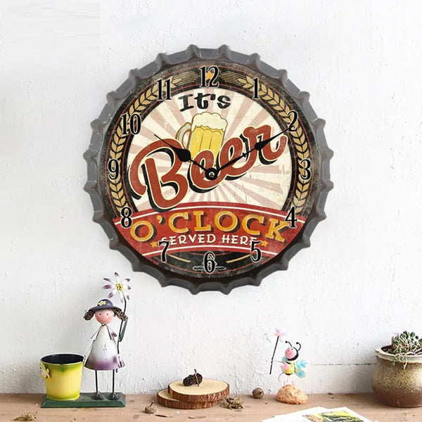Horloge Industrielle Bière Déco Indus (vue 4)