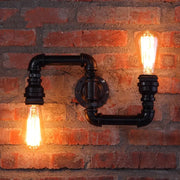 Applique Murale Industrielle Tuyau Double