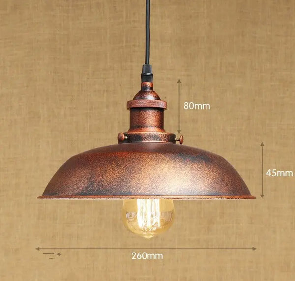 Suspension Industrielle Cuivrée Déco Indus (vue 4)