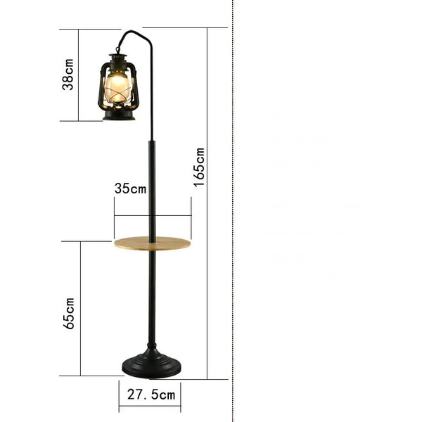 Lampe Industrielle Sur Pied Lanterne Déco Indus (vue 3)