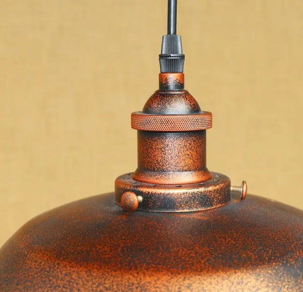 Suspension Industrielle Cuivrée Déco Indus (vue 3)