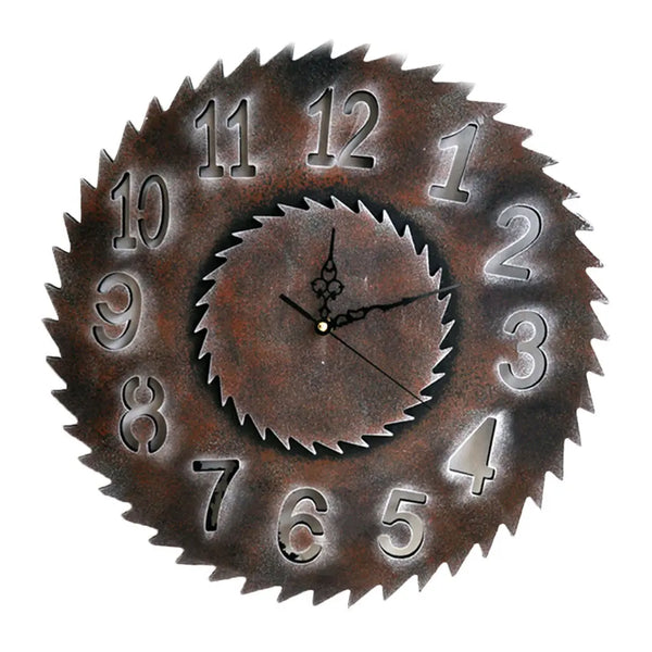 Horloge Industrielle Scie Déco Indus (vue 2)