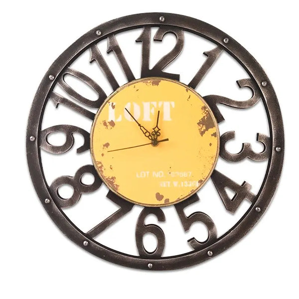 Horloge Industrielle Couleur Déco Indus (vue 2)