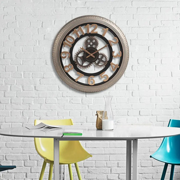 Horloge Industrielle Mécanique Déco Indus (vue 2)