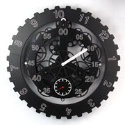 Horloge Industrielle Mécanique Noire