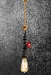 Suspension Industrielle Corde Couleur