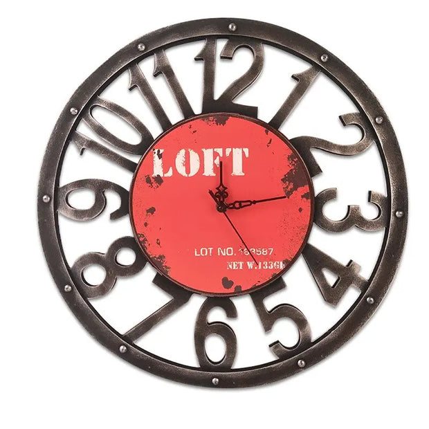 Horloge Industrielle Couleur