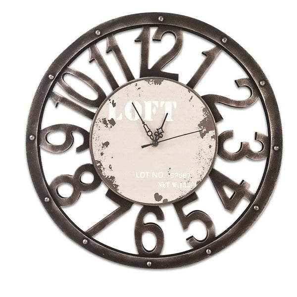 Horloge Industrielle Couleur Déco Indus (vue 4)